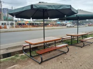 Mahogany Metallic Benches