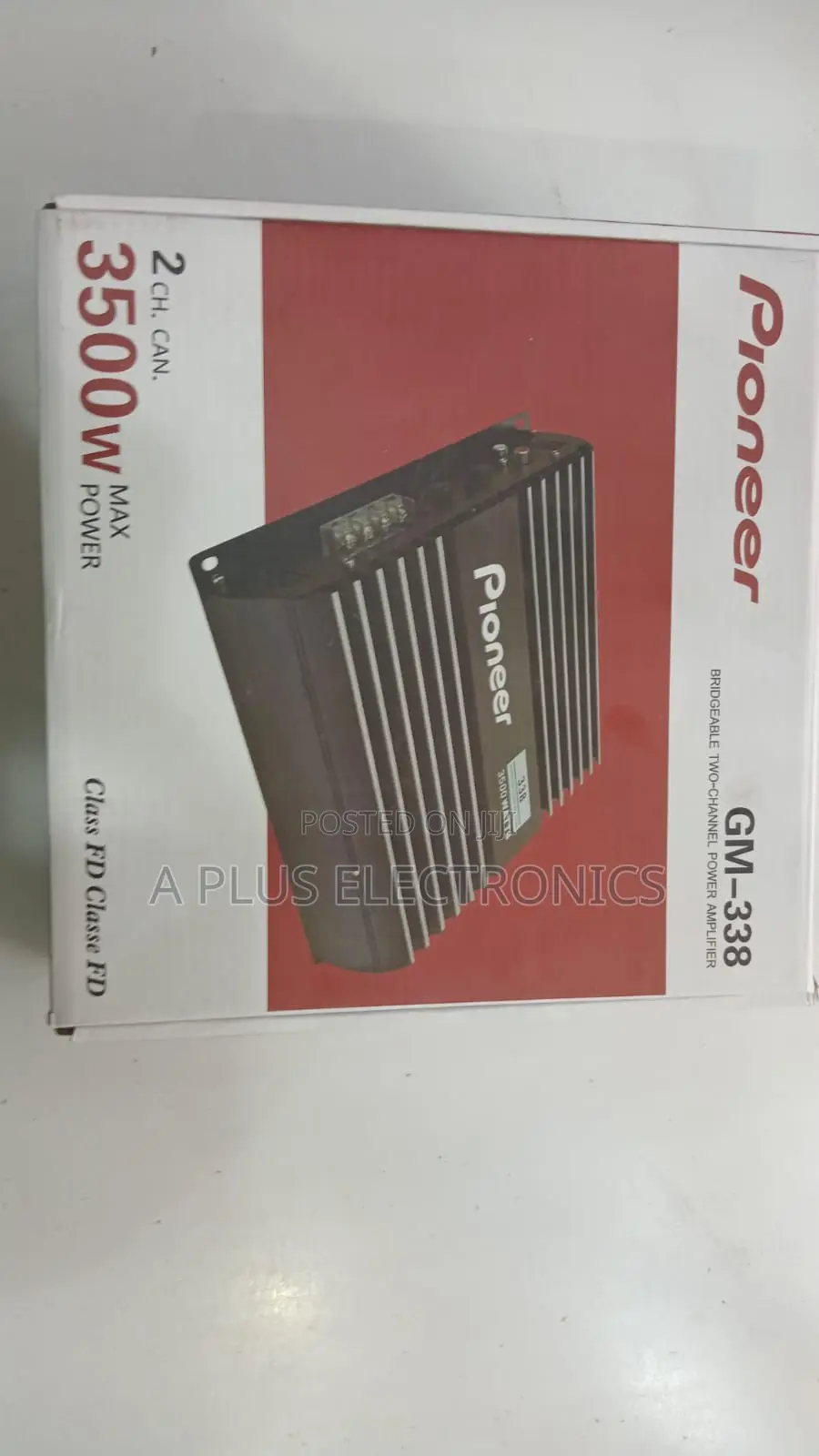 Pioneer Gm-338 Two-Channel Car Amplifier