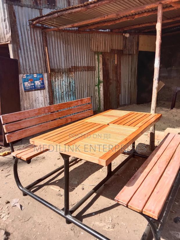 Wooden Outdoor Bench 6ft Long - thumbnail 2