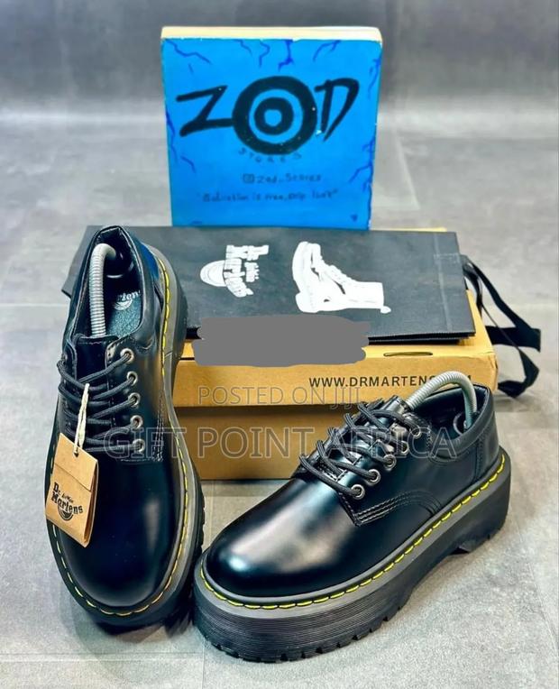 Double Sole Dr.Martens Black Unisex Shoes - thumbnail 3