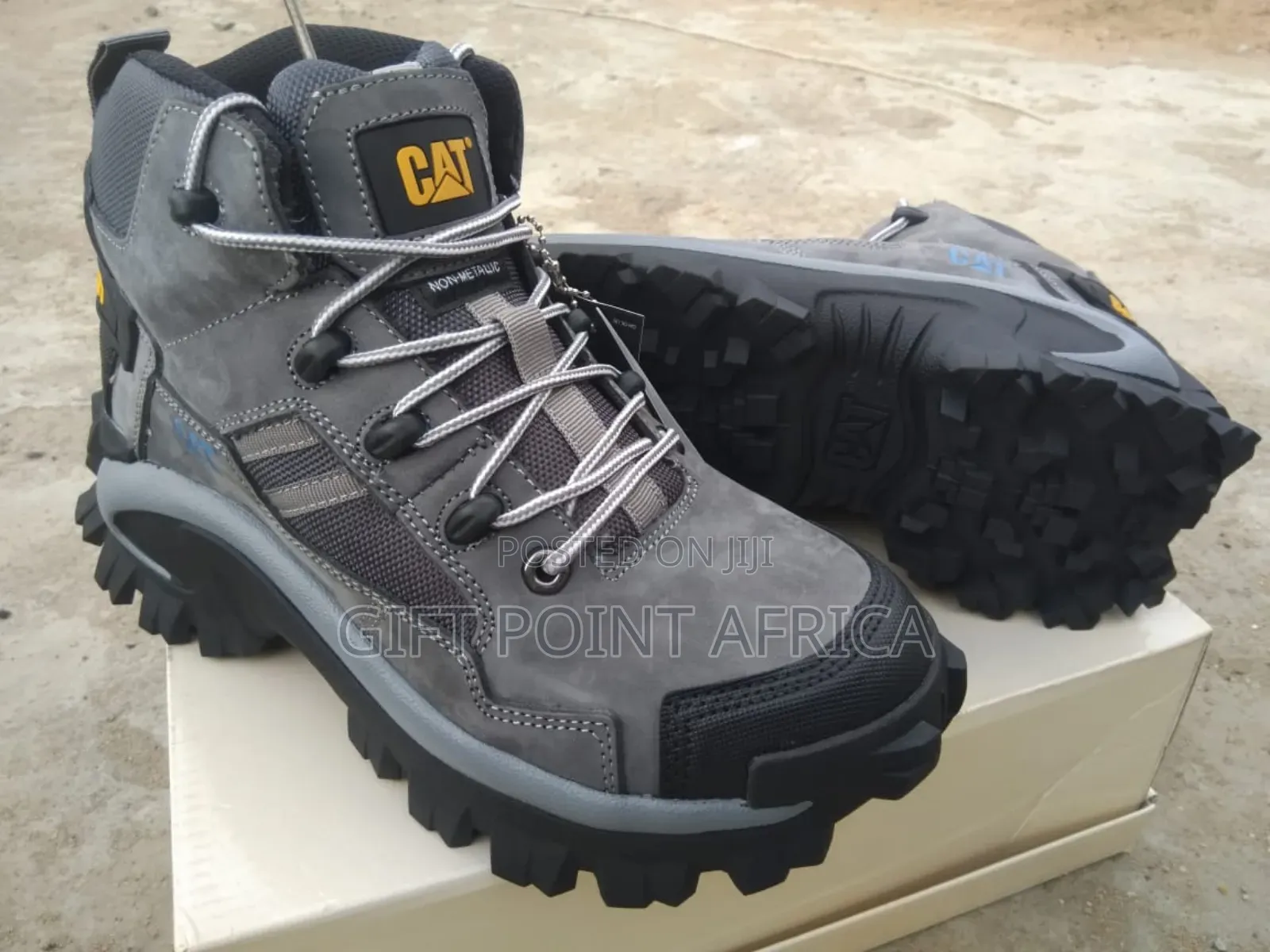 Gray Caterpillar (Cat) Boots