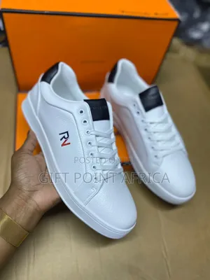 White Leather Casual Sneakers
