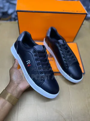 Black Leather Smart Casual Shoes