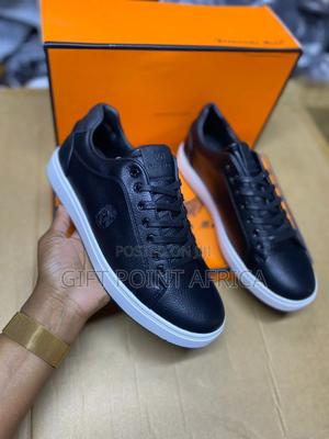 Black Leather "Ravenow" Sneakers.