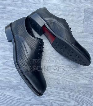 Black Leather Clarks' Official Shoes
