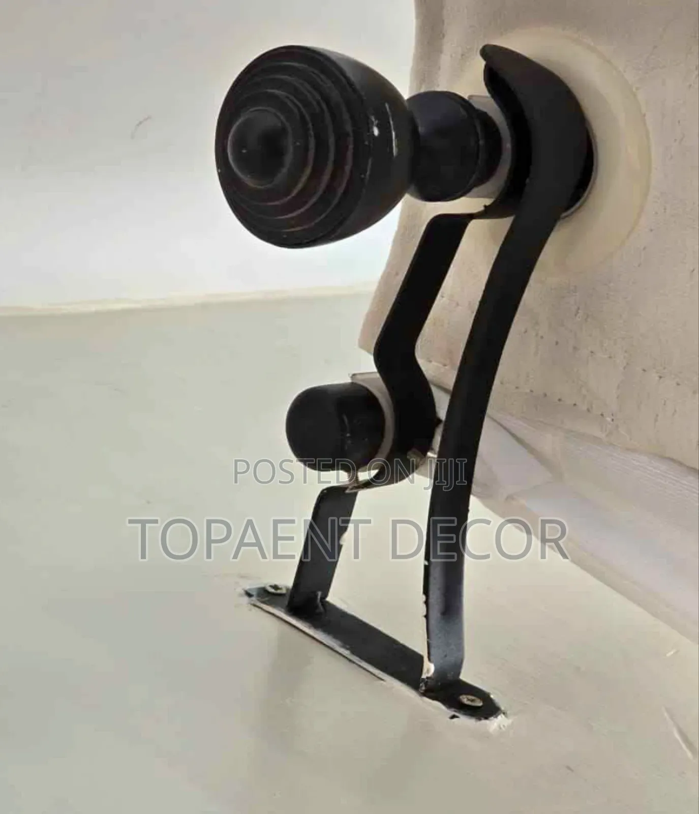 Powder Coated Double Bracket And End Flower  Curtain Rod Accessories