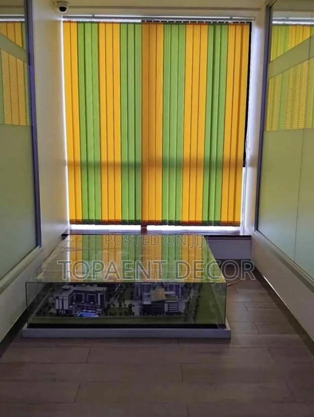 Yellow And Green Minimal, Neat And Elegant Vertical Office Blinds