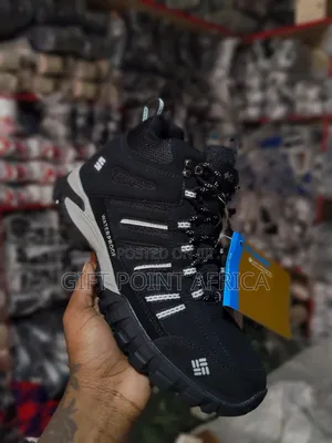 Black Columbia Waterproof Hiking Boots.