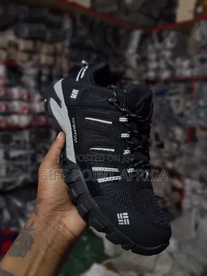 Black Columbia Waterproof Hiking Boots.