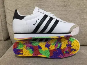 Adidas Samoa Shoes In The Cloud White And Black Colorway