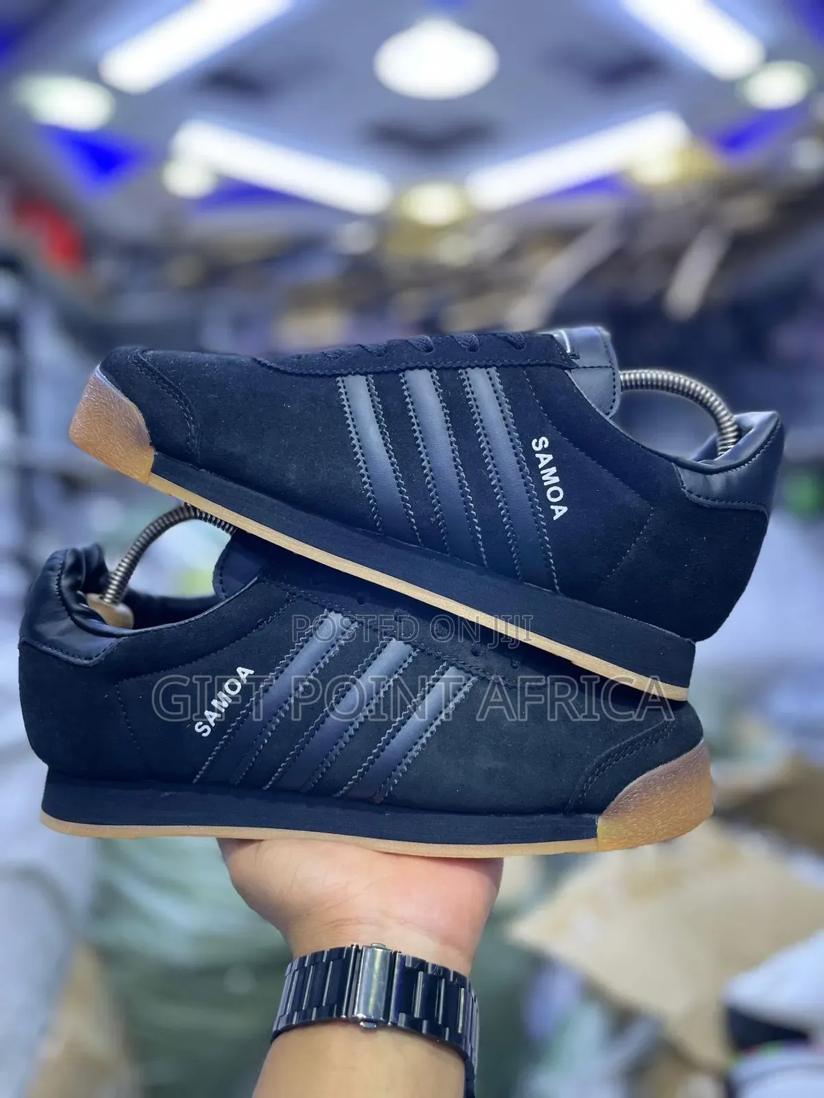 Black Adidas Samoa Sneakers