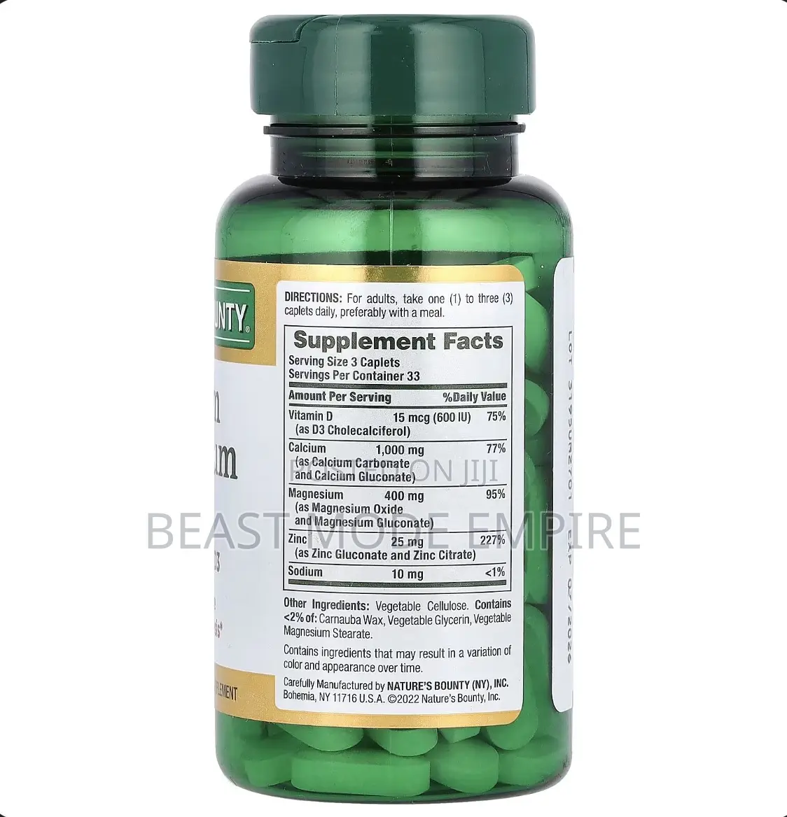 Calcium Magnesium Zinc With Vitamin D3