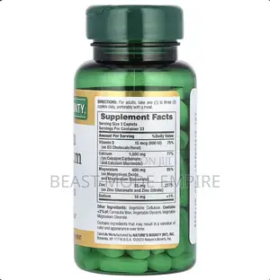 Calcium Magnesium Zinc With Vitamin D3