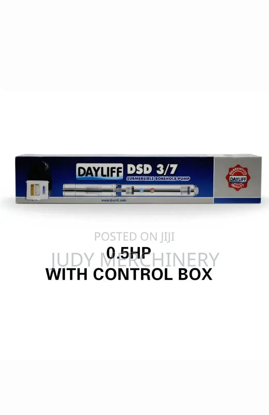 Submersible Borehole Pump-0.5hp ;With Control Box-3/7