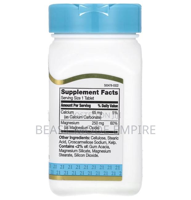 Magnesium 250mg Made in Usa - thumbnail 2