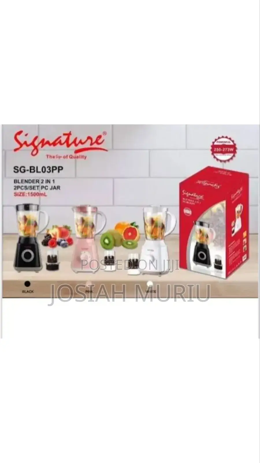 Powerful 2in 1 Electric Blender