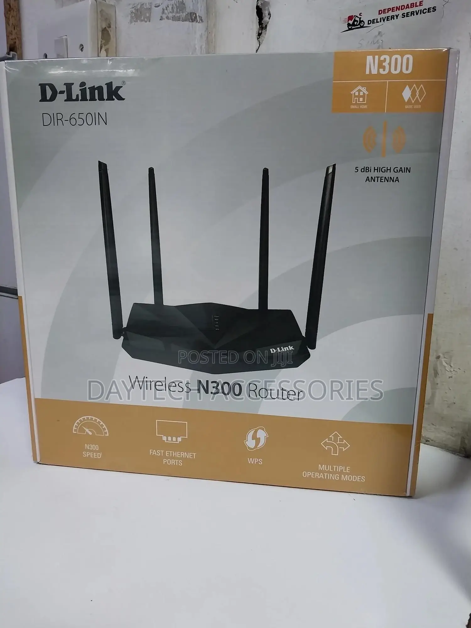 The D-Link Dir-650in Wireless N300 Router.