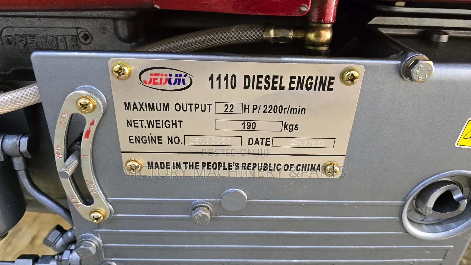 22hp/1110 Diesel Engine Machine Water Cooled