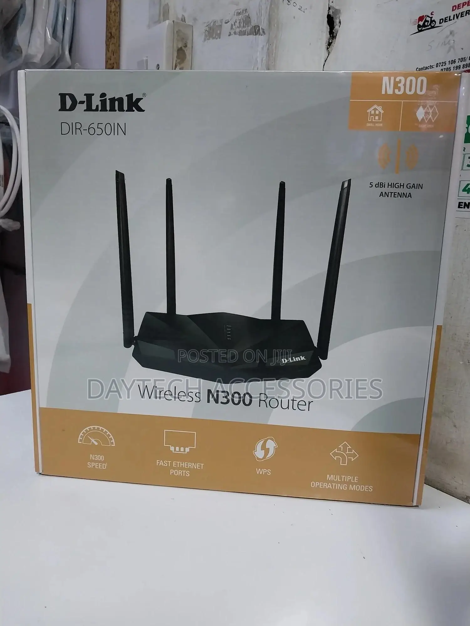 D-Link Dir-650in Wireless N300 Router With 4 Antennas