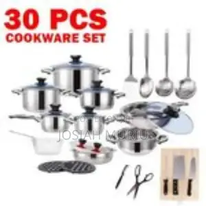Marwa 30 Pieces Stainless Cookware Set Cooking Pots
