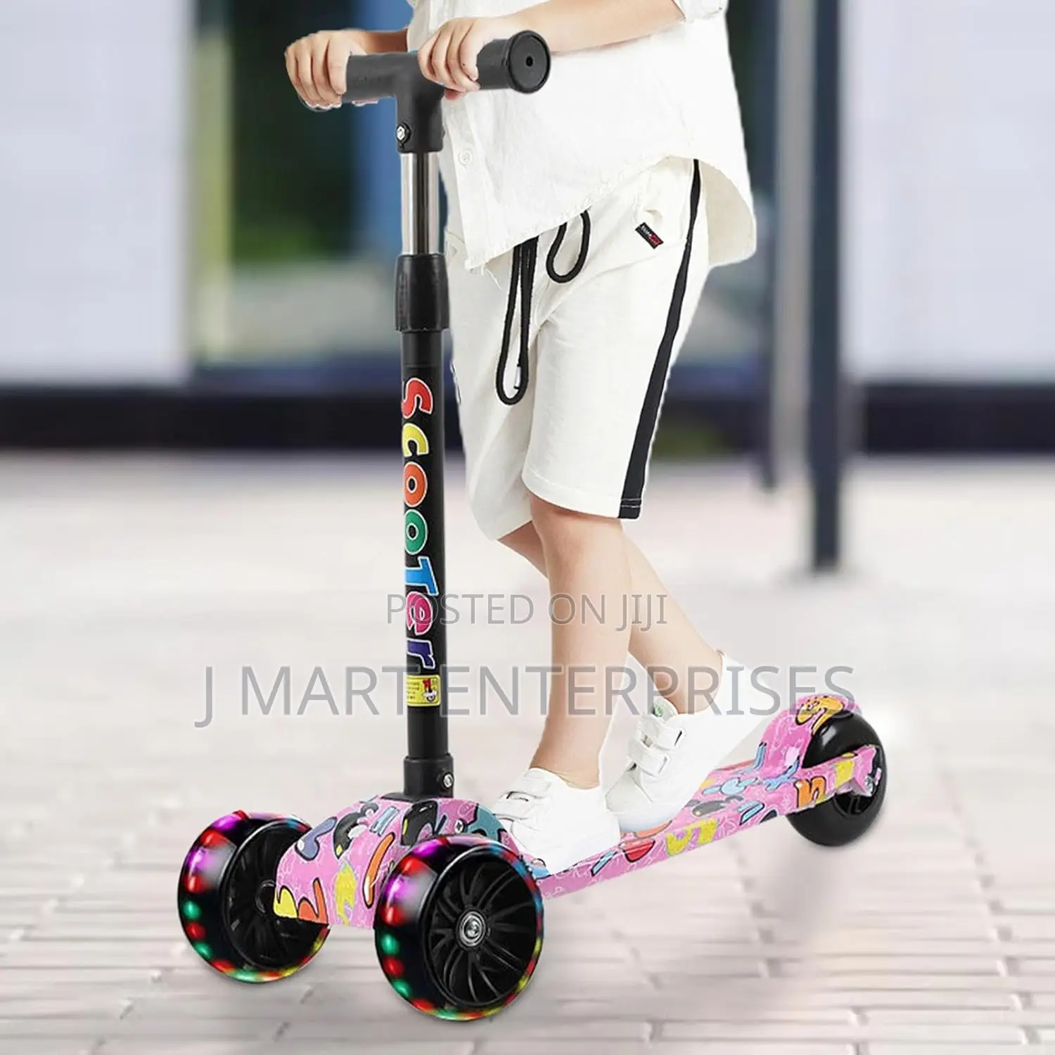 3 Wheel Scooter for Kids | With 3 Wheels Adjustable Lights Music