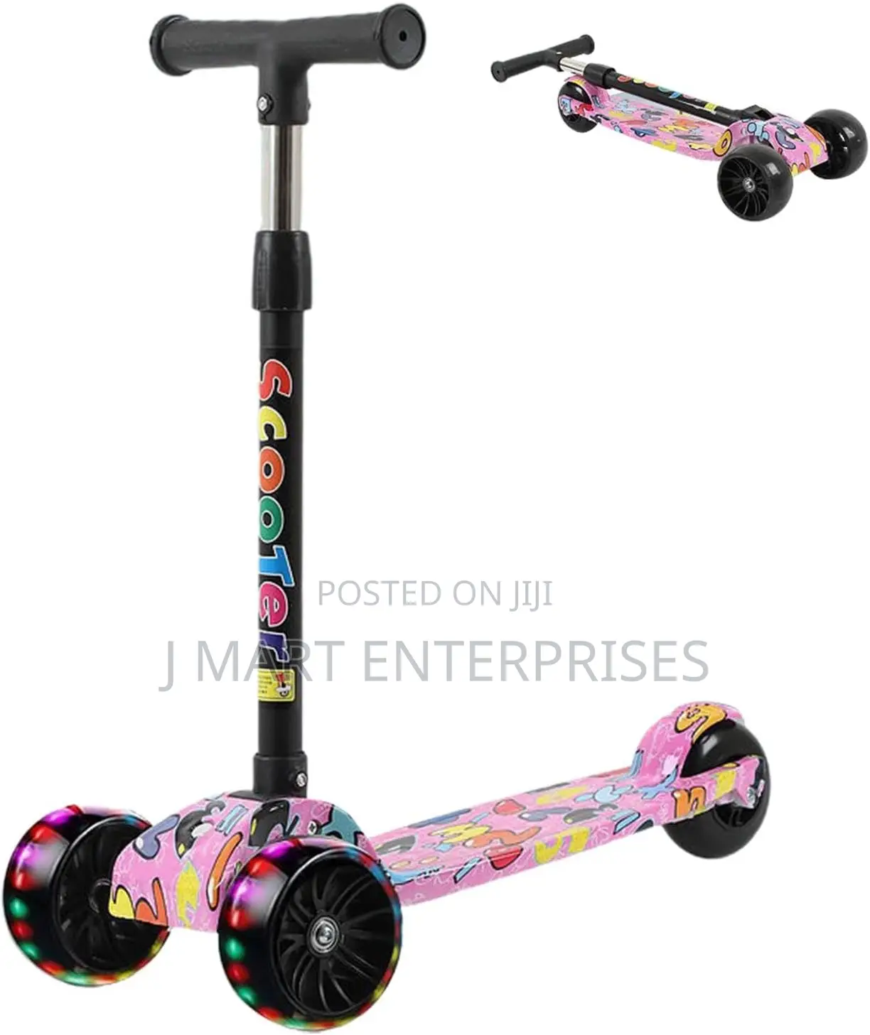 3 Wheel Scooter for Kids | With 3 Wheels Adjustable Lights Music
