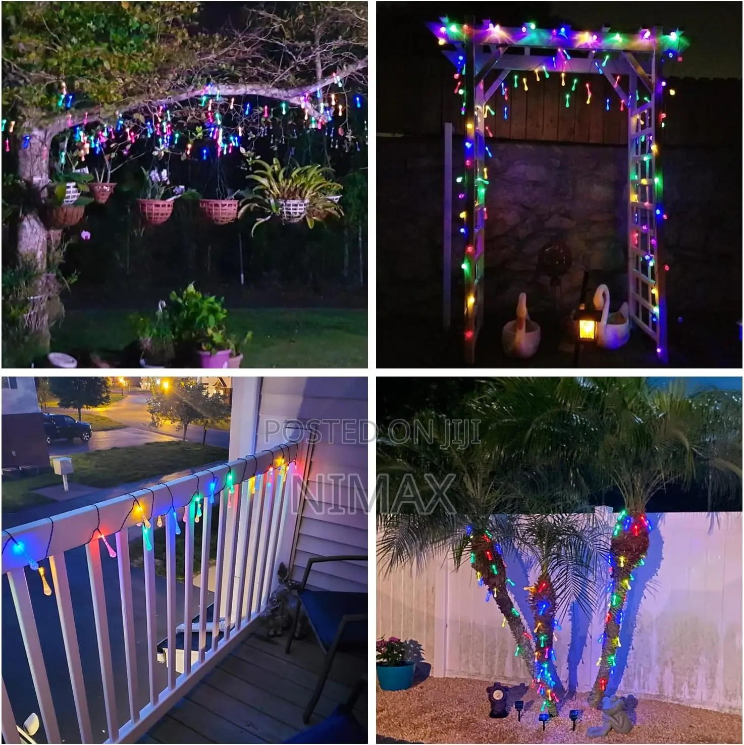 Solar String Lights Outdoor Waterproof,