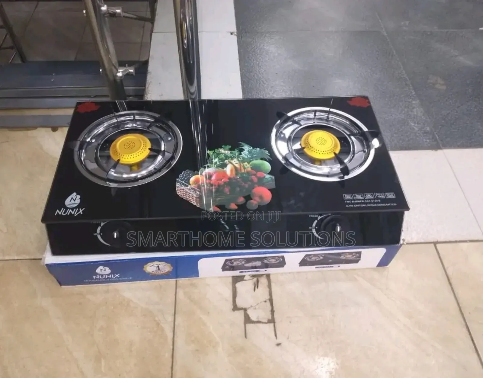 Nunix Table Top Glass 2 Burner