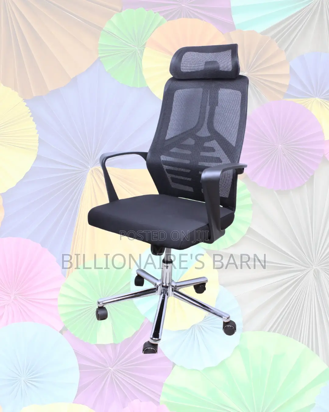 Stylish High Chair — Mesh Long Back | Top Seller in Kenya