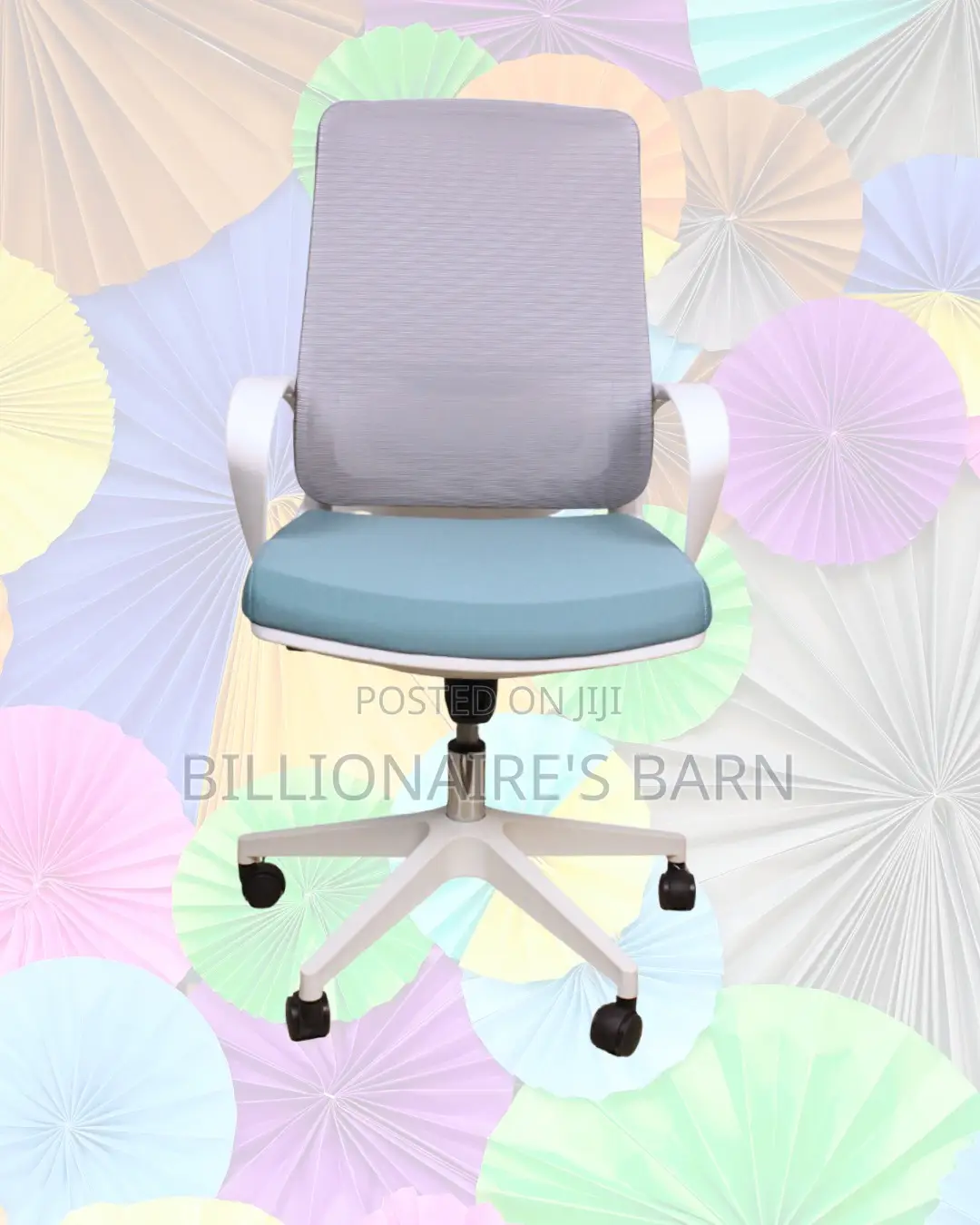 Swivel Chair Lock #196 White Ergonomic | Delivery Anywhere in Kenya