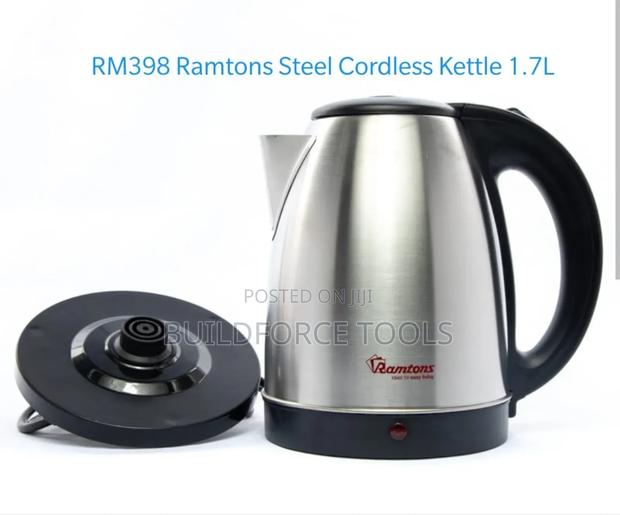 Rm398 Ramtons Steel Cordless Kettle 1.7l