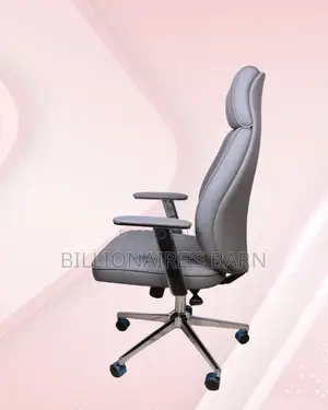 Premium Leather Grey Mesh Chair | Delivery Anywhere in Kenya