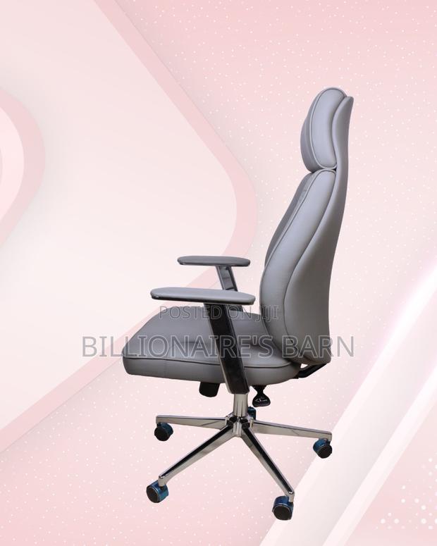 Premium Leather Grey Mesh Chair | Delivery Anywhere in Kenya