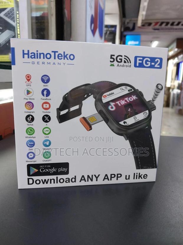 Hainoteko Fg-2 5g Android Smart Watch With 5g Sim Support Built.