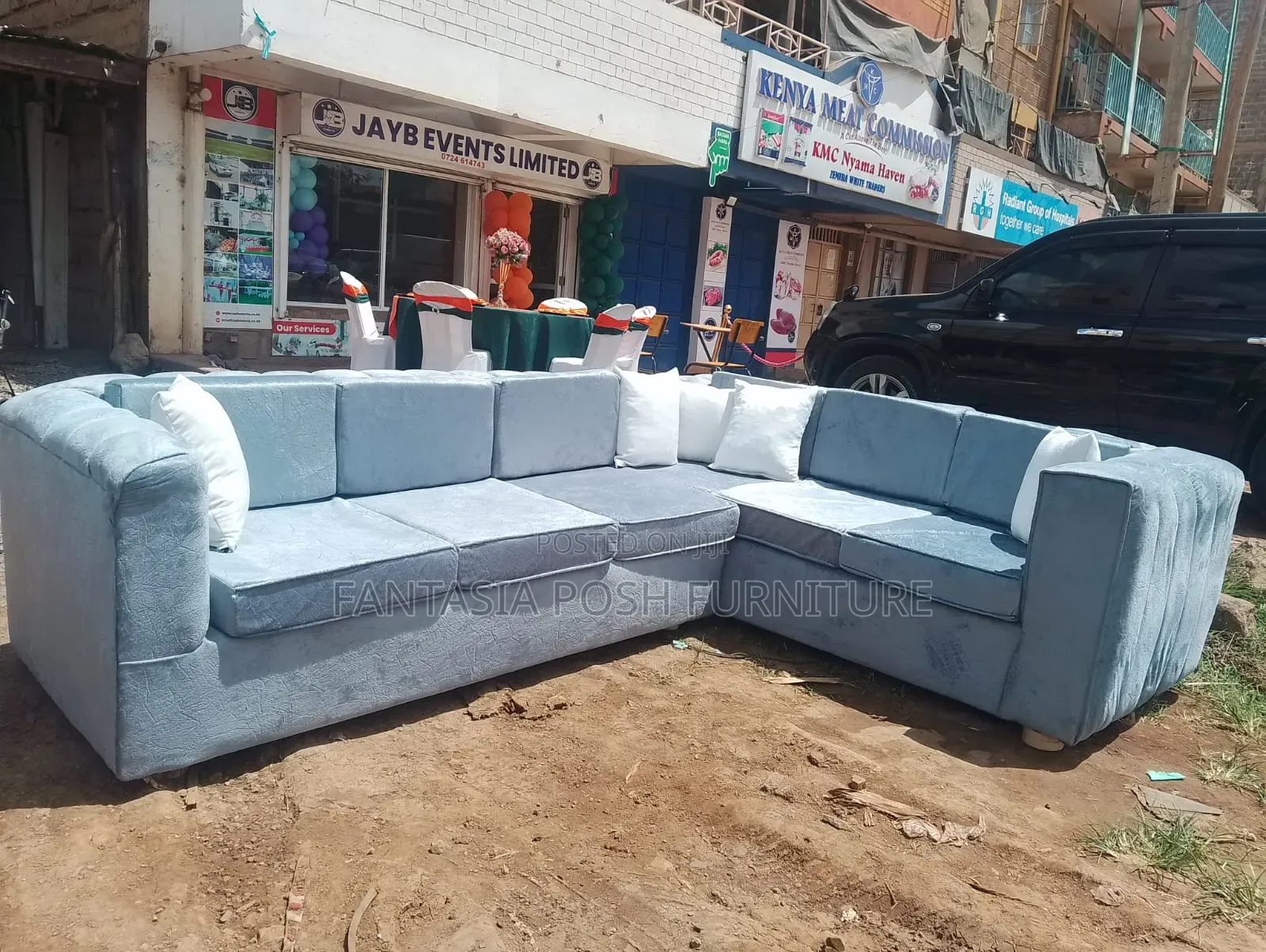 Modern L-shaped Sofa Set