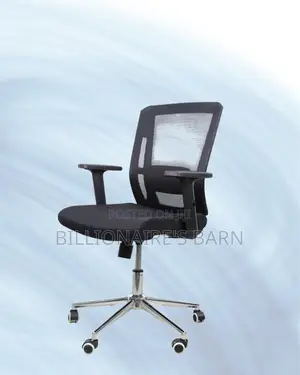 The Barn Origin Mid-Back Chrome Chair| Perfect for Managers Creators