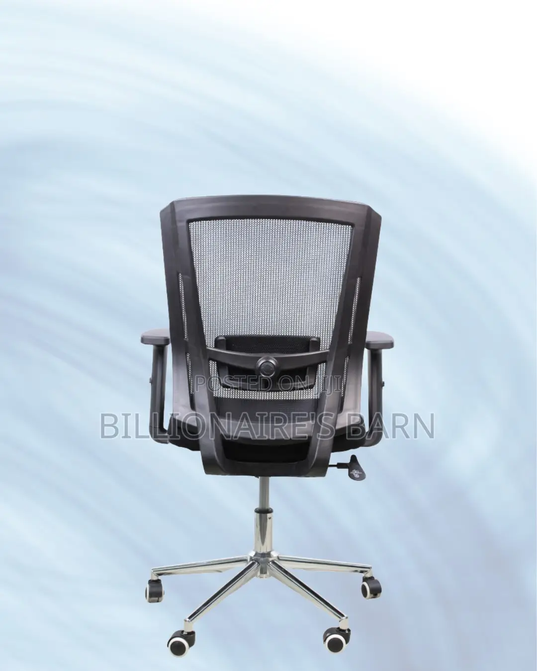 The Barn Origin Mid-Back Chrome Chair| Perfect for Managers Creators