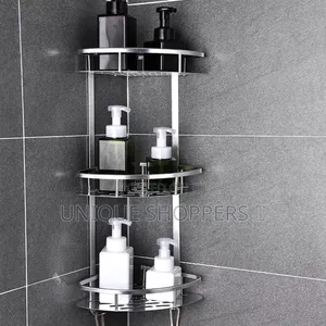 *3 Layer Space Aluminum Bathroom Corner Shelf