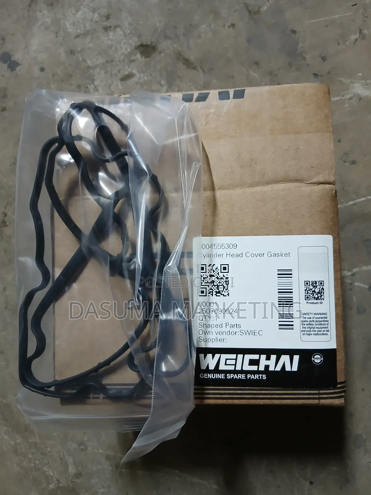 Weichai Cylinder Head Cover Gasket 