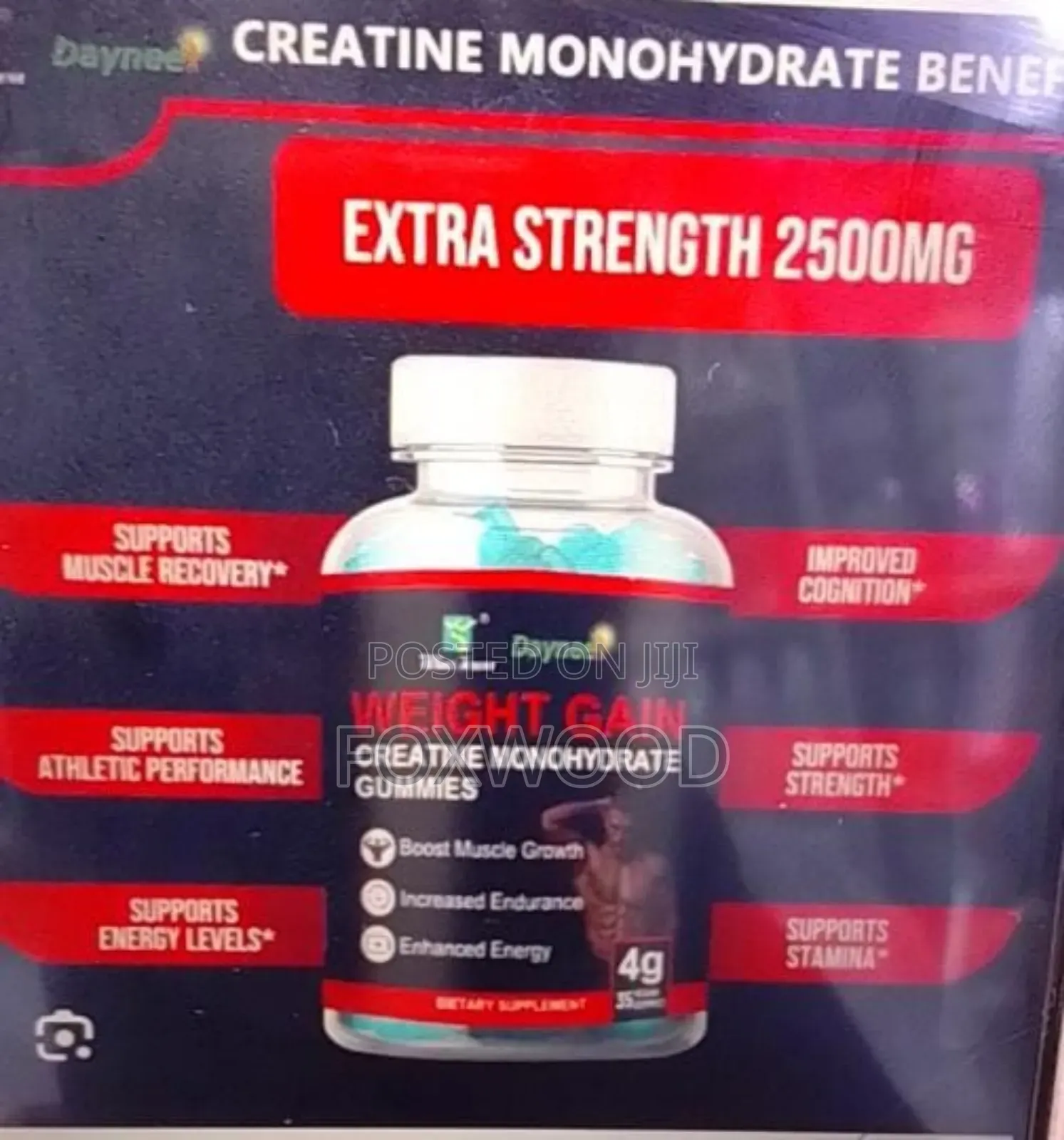 Daynee Weight Gain Creatine Monohydrate Gummies.