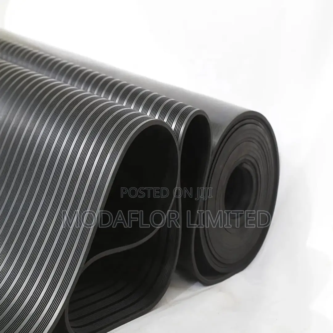 Thick Ribbed Floor Mat for High Traffic