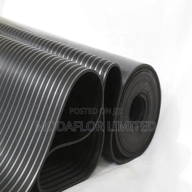 Thick Ribbed Floor Mat for High Traffic - main view