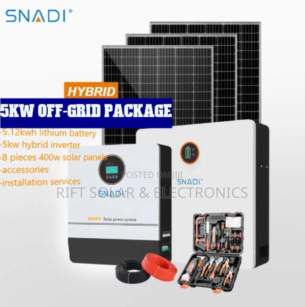 5.5kva Total Off-Grid Package 5.12kwh Lithium Ion Battery Package