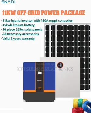 11kwh Hybrid Inverter - 15kwh Lithium Battery Total Off-Grid Packag