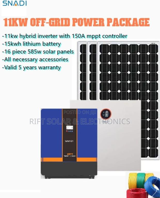 11kwh Hybrid Inverter - 15kwh Lithium Battery Total Off-Grid Packag