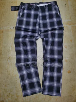 Casual Checked Men Official Casual Pant Trousers