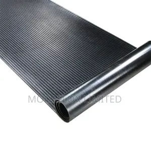 Tough Ribbed Rubber Mat for Entrances
