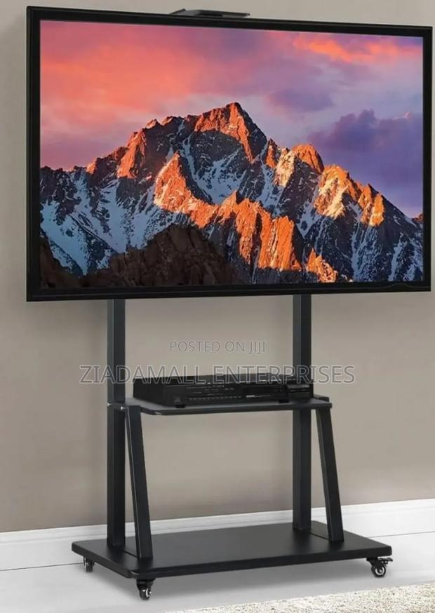 Mobile Tv Trolley Stand With Universal 32–75'' Mount - main view