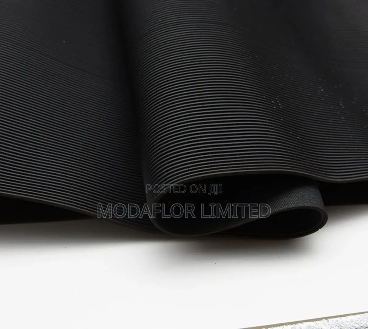 Ribbed Rubber Mat for Laundry Area