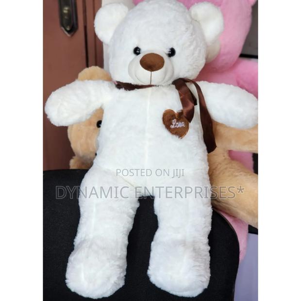 60cm White Teddy Bear - main view